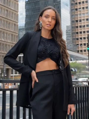 Blusa Mari cropped