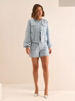 Jaqueta tweed Mikkeli