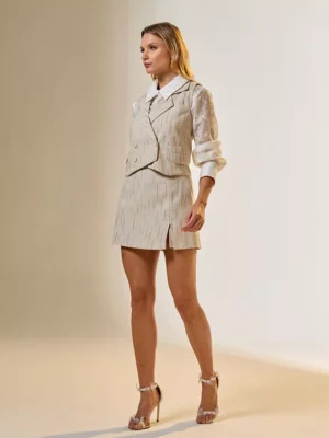 Short saia  alecrim Linen