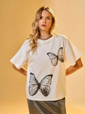 T-shirt borboletas
