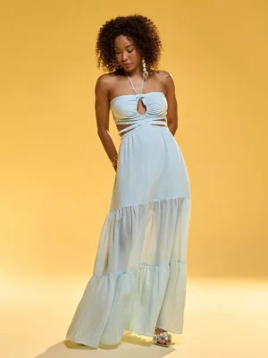 Vestido longo silk