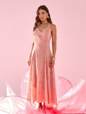 Vestido midi frente unica angra