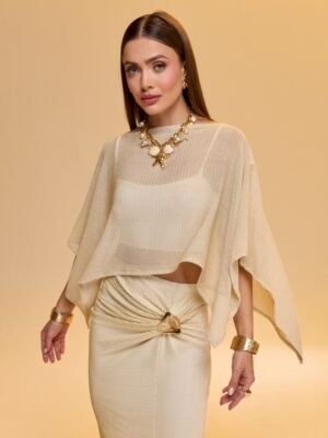 Blusa malha orquidea