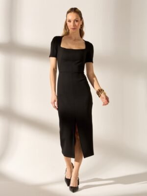 Vestido midi tech