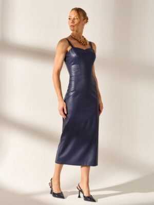 Vestido pu premium ortega